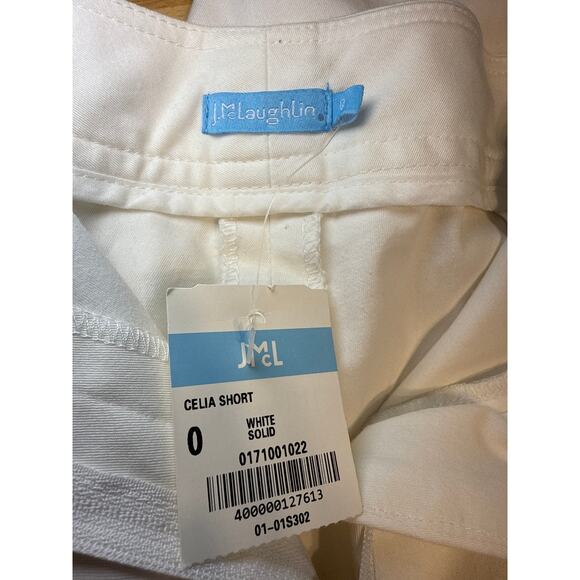 J. Mclaughlin Woman’s Celia Bermuda Shorts White Size 0 - Picture 6 of 7